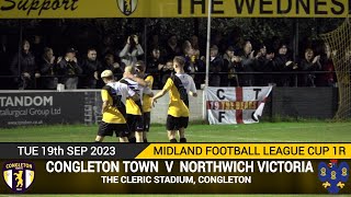 Congleton Town Vs Northwich Victoria 190923 Midland Football League Cup 1R [upl. by Atir]