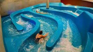 Mind Blowing Maze Water Slide at Therme Lindau Germany [upl. by Iahs394]