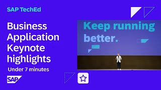 Business Application Keynote highlights  Keep Running Better  SAP TechEd 2023 [upl. by Austine]