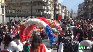 Carnevale 2019 Zeze balli e maschere al Corso di Avellino [upl. by Chemush44]