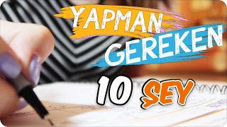 OKULA DÖNMEDEN YAPMAN GEREKEN 10 ŞEY ✔ [upl. by Pardo532]