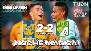 Resumen y goles  Tigres 22 León  Grita México BBVA AP2021  J8  TUDN [upl. by Sunny]