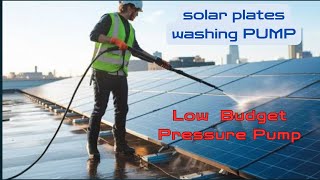 Inexpensive pressure pump for washing solar plate solar plate ko wash karne ka tariqa [upl. by Ahsa566]