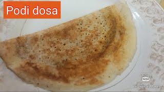 Tiffin  dosa  podi dosai breakfast and evening tiffin [upl. by Dlnaod]