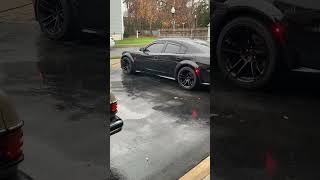 Widebody Hellcat cold start automobile mopar hellcat [upl. by Janus]