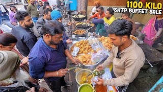 40 Rs GWALIOR Nashta Buffet Street Food India  Gold Bedai Imarti Desi Ghee Paradise 12 Items [upl. by Stanfield]