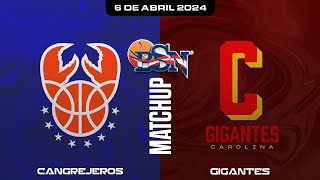 Cangrejeros de Santurce vs Gigantes de Carolina  BSN2024 [upl. by Baun]