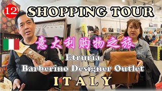 Italy Shopping Tour  意大利购物之旅  ETRURIA  BARBERINO DESIGNER OUTLET  ON THE WAY TO VENICE MESTRE [upl. by Adla]