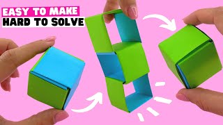 DIY origami PUZZLE origami cube modular origami [upl. by Loos]