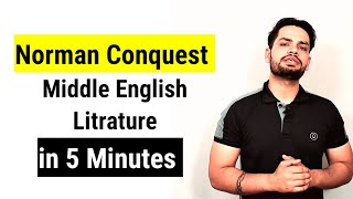 History of English Litrature Norman conquest  in hindi Middle English literature [upl. by Dhumma]