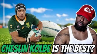 FIRST TIME WATCHING CHESLIN KOLBE HIGHLIGHTS Is He The Best Rugby Player In The WORLD [upl. by Dulcea]