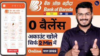 Bank Of Baroda Zero Balance Account  Online [upl. by Avitzur]