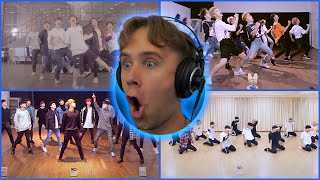 REACTING TO SEVENTEEN DANCE PRACTICES 1 — PRETTY U • VERY NICE • HIGHLIGHT • DONT WANNA CRY [upl. by Joline965]