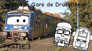 Spot à la Gare de Drusenheim ft terelsass172 Partie3 BB 67599 avec RRR 306 [upl. by Ynaffit]