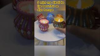 How to make diya at home diwali 🔥trending ytshorts shortvideo 🪔🪔😍 [upl. by Llebiram]