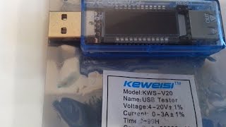 USB тестер Keweisi KWSV20 [upl. by Kere]