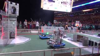 FRC 2016 Newton CMP Match  68 FIRST Robotics [upl. by Aynnat]