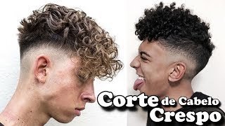 CORTE de Cabelo CACHEADO 💈✂ CORTE Cabelo CRESPO 💥 [upl. by Vinn740]