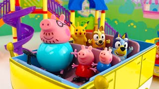 Best BLUEY amp PEPPA PIG Toy Learning Videos for Kids and Toddlers  Pretend Play by Nikis Playhouse [upl. by Avrenim]