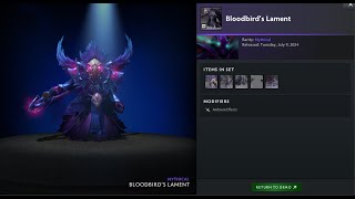 Dota 2  Bloodbirds Lament Spectre set Preview [upl. by Elon648]