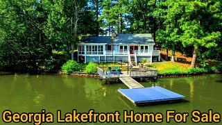 Georgia Lakefront Homes For Sale  400k  Georgia Waterfront Property For Sale  3bd  2ba [upl. by Snoddy]