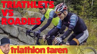 Triathletes vs Road Cyclists [upl. by Aratnahs]