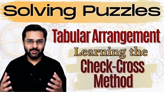 Logical Reasoning  2 Tabular Arrangement  Learn the checkcross method [upl. by Ayim]