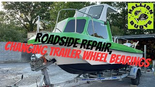 How to change wheel bearings on an Indespension trailer roadside repair trailer video fishing [upl. by Lubin574]