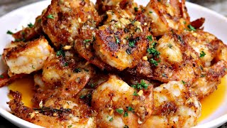 Quick and Easy Garlic Butter Shrimp Recipe  Garlic Shrimp Recipe [upl. by Chase]