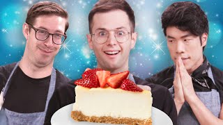 The Try Guys Bake Cheesecake Without A Recipe [upl. by Towne]