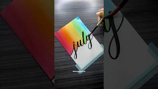 Hello July calligraphy shorts calligraphy lettering handlettering art [upl. by Sikata]