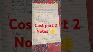 Class 11th microeconomics chapter 6 Cost part 2 Notes class11 upsc 2024 microeconomics notes [upl. by Noel782]