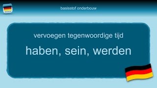 Bijles Duits grammatica 4 haben sein werden  onregelmatige werkwoorden [upl. by Ecnal691]