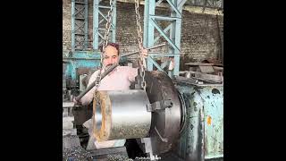 Machining process of Industrial gear with 100yrs old technology [upl. by Suirtimed]