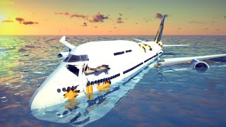 Realistic Fictional Airplane Crashes and Emergency Landings 16  Besiege [upl. by Llenrub]