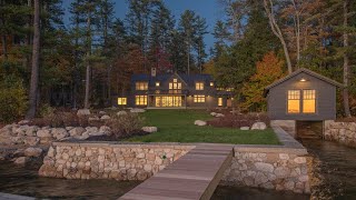 Newly Built Sebago Lake Estate  Raymond Maine Home for Sale [upl. by Nailimixam]