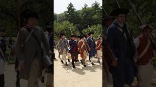 After Battle March history reenactors revolutionarywar [upl. by Enimsaj]