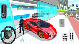 New Sports Ferrari Car Drive in Parking Highway Rest Area  3D Driving Class 2024  Android Gameplay [upl. by Ayor]