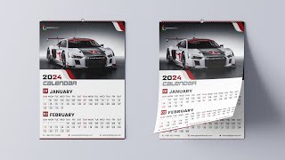 Calendar Design Tutorial 2024 [upl. by Attenat910]