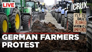 Farmers Block Roads In Germany In Protest Against Subsidy Cuts Heat On Scholz Government [upl. by Aysan913]