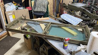 Dodge M37 windshield disassembly [upl. by Ainesej]