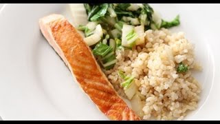 Seared Salmon and Greens  Everyday Food with Sarah Carey [upl. by Leola]