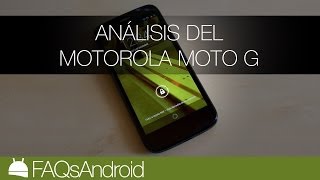 Análisis del Motorola Moto G en español  FAQsAndroidcom [upl. by Notgnihsaw611]