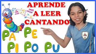 Sílabas PA PE PI PO PU APRENDE A LEER CANTANDO🎵😀 【7 palabras con P para niños】 Diviértete [upl. by Acissj]