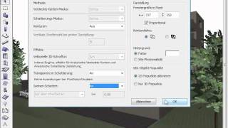 ArchiCAD 14  7 Schatten in Open GL [upl. by Ahsaelat753]