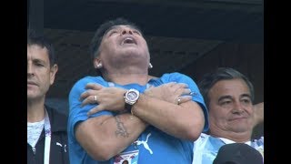 Maradonas reaction to Messis goal against Nigeria [upl. by Florella316]