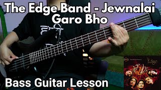 The Edge Band  Jewnalai Garo Bho Bass Guitar Lesson  Nepali Bass Guitar Lesson [upl. by Sluiter383]