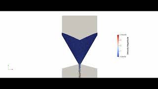 Simulation of hopper discharge [upl. by Kleper]