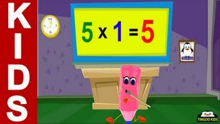 5 Times Table Song  kids songs amp nursery rhymes in English with lyrics [upl. by Sisenej820]