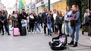 Allie Sherlock busking on Grafton Street today [upl. by Dunaville]